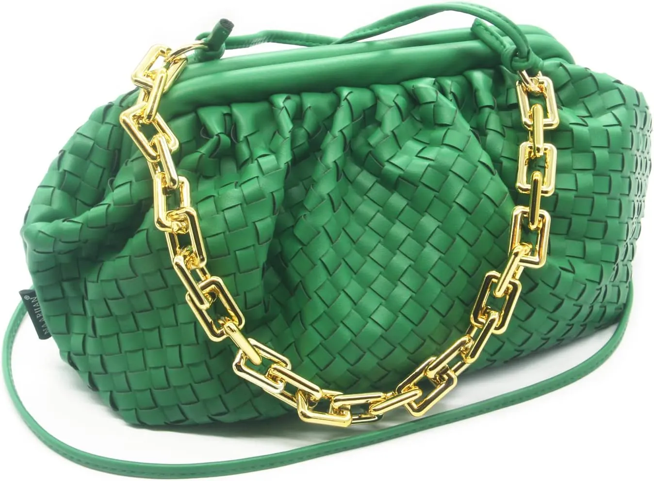 NAARIIAN Woven Crossbody Bags for Women Evening Clutch Hobo Cloud Purse Designer Handbags for Ladies