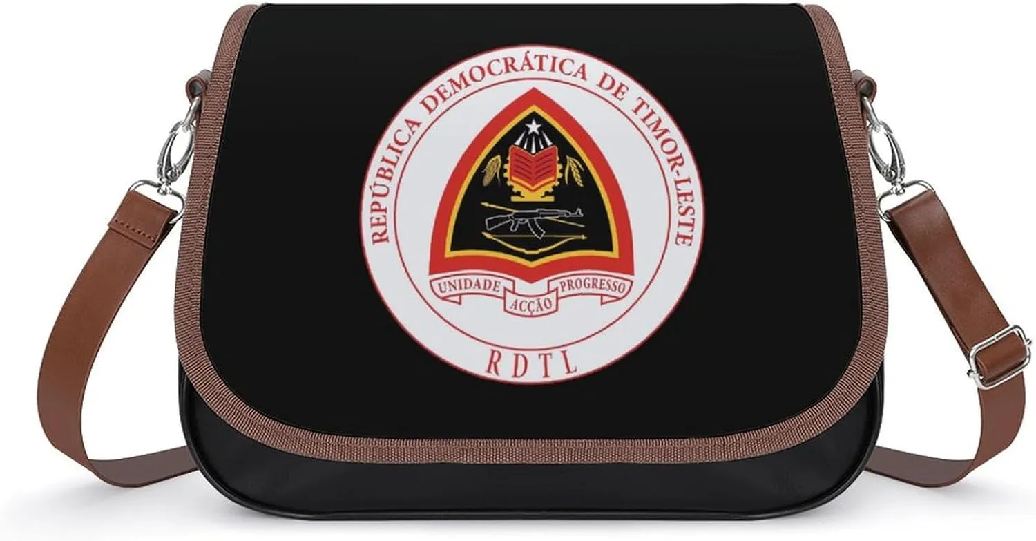 National Emblem of East Timor Fashion Crossbody Bags Purses for Women Funny Printing Shoulder Handbags Bag