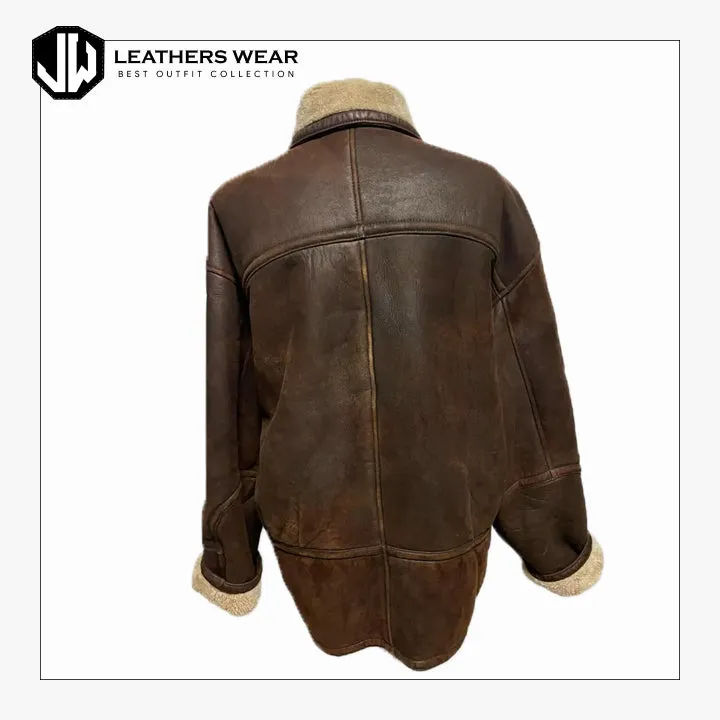 Natural Men's Shearling Coat
