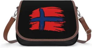 Norway Flag Printed Women's Crossbody Bags Novelty Purse Handbag Shoulder Bag For Women