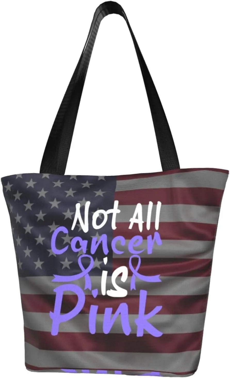 Not All Cancer Is Pink Stomach Cancer Fashion Shoulder Bag Large Capacity For Man Or Woman