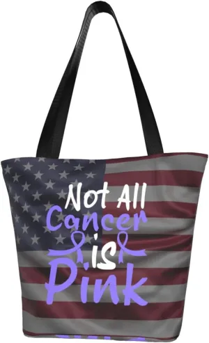 Not All Cancer Is Pink Stomach Cancer Fashion Shoulder Bag Large Capacity For Man Or Woman