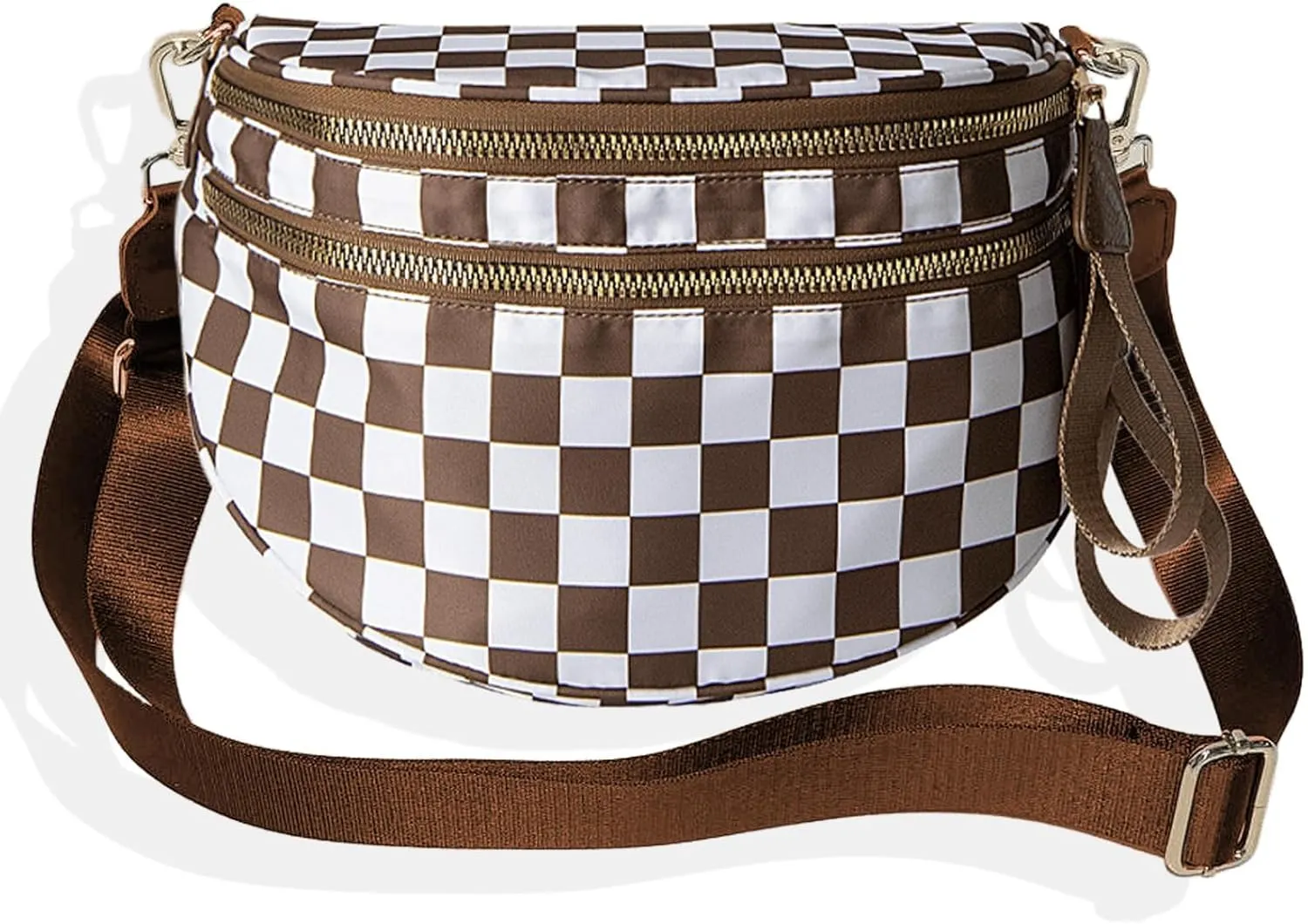 Nuvore comfort bag, Nuvore Crossbody Bag, Lightweight Messenger Bag, Checkered Bum Bags for Women Crossbody, Large Capacity