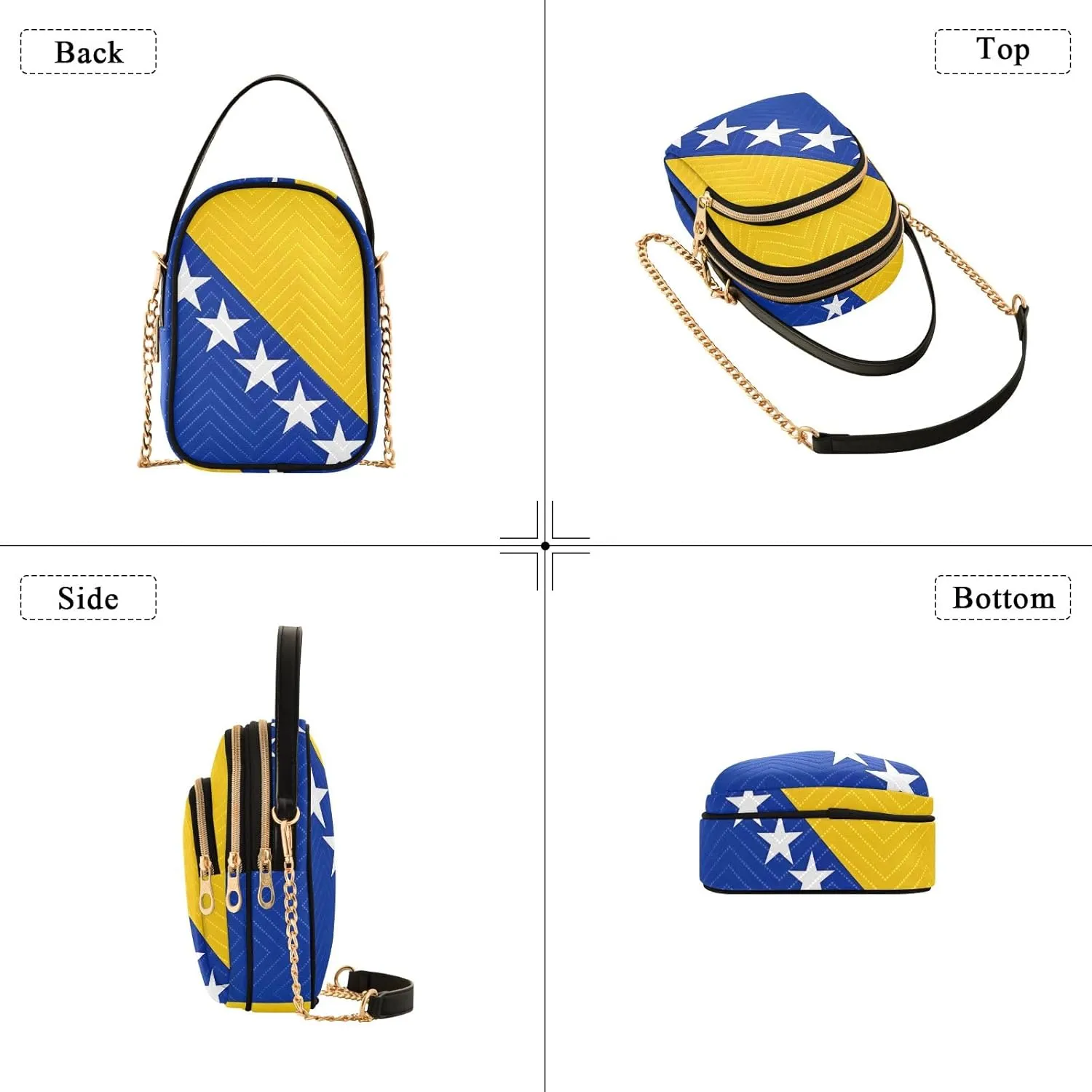 ODAWA Madagascar Flag Women Crossbody Bags Shoulder Bag for Women Crossbody Women Crossbody Bags Small