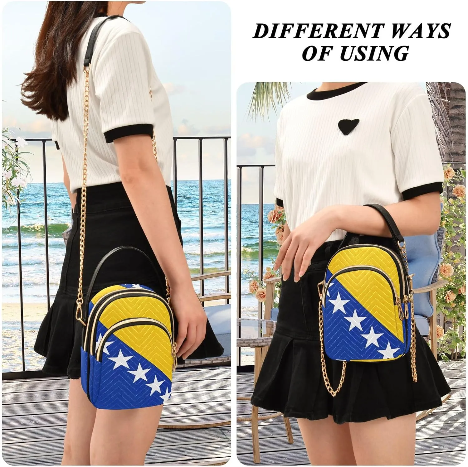 ODAWA Madagascar Flag Women Crossbody Bags Shoulder Bag for Women Crossbody Women Crossbody Bags Small