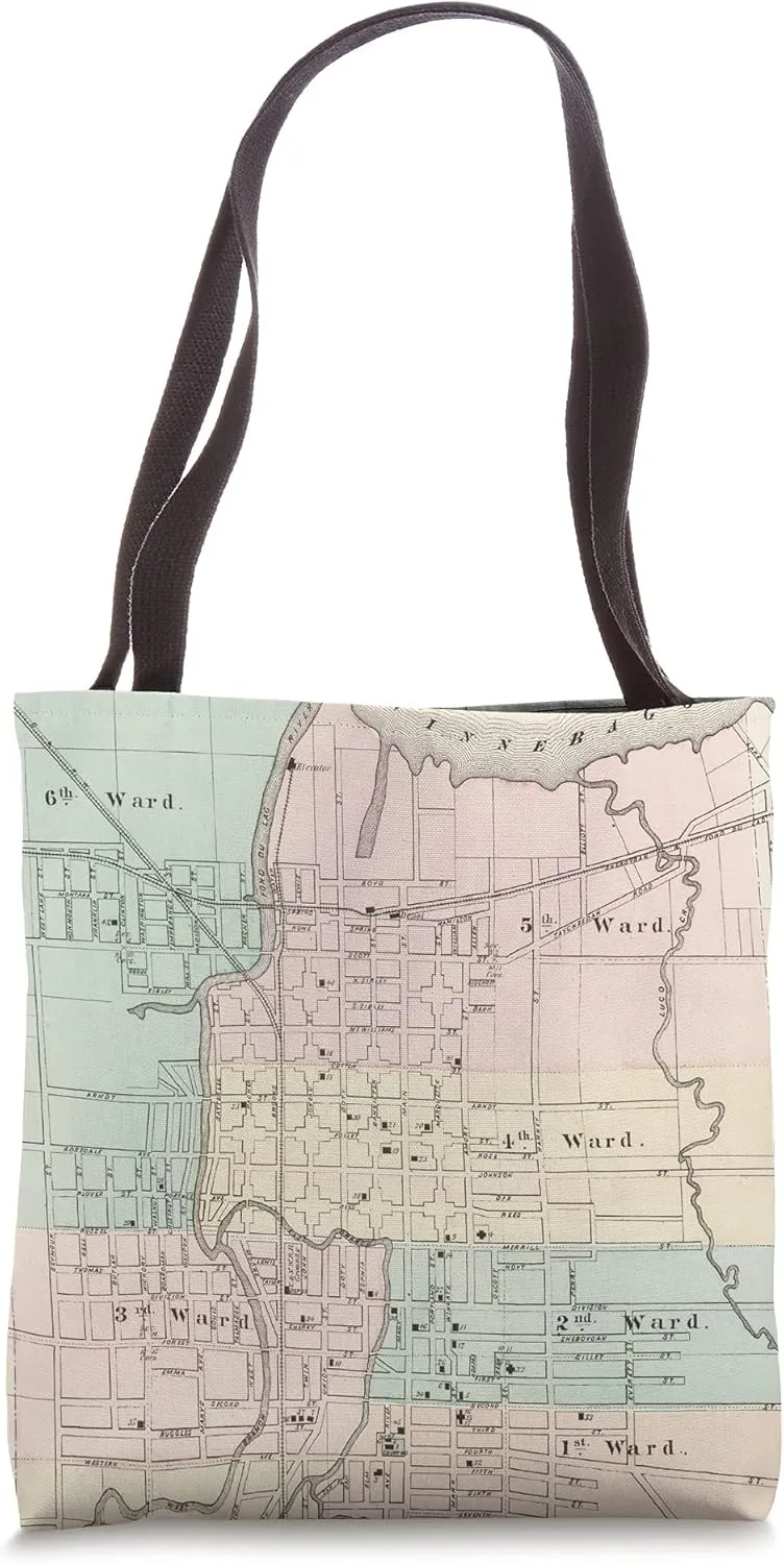 Old Fond Du Lac WI (1878) Tote Bag