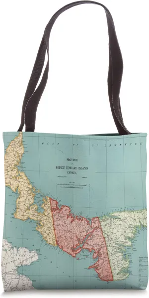 Old Prince Edward Island Map (1925) Tote Bag