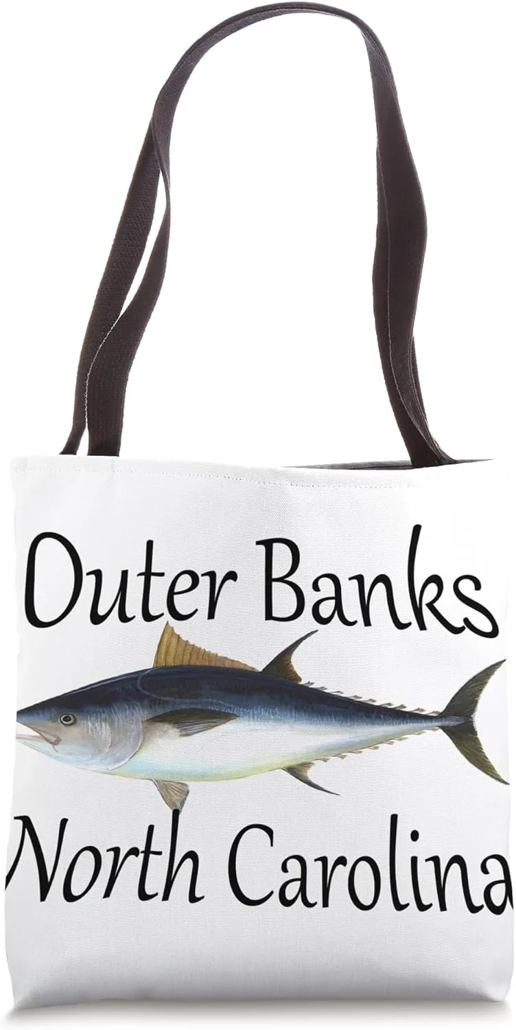 Outer Banks NC Bluefin Tuna Tote Bag
