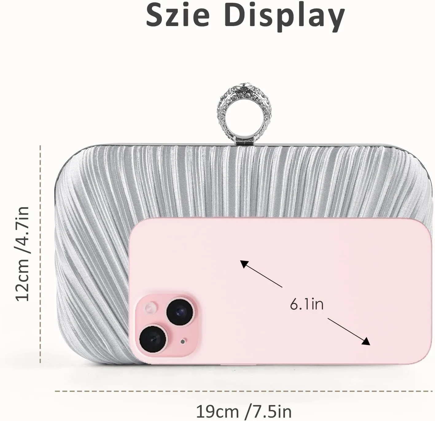 PACETAP Women's Evening Bag Clutch Purse, Handbag Chain Strap Shoulder Bag for Wedding Party Cocktail Prom Dinner