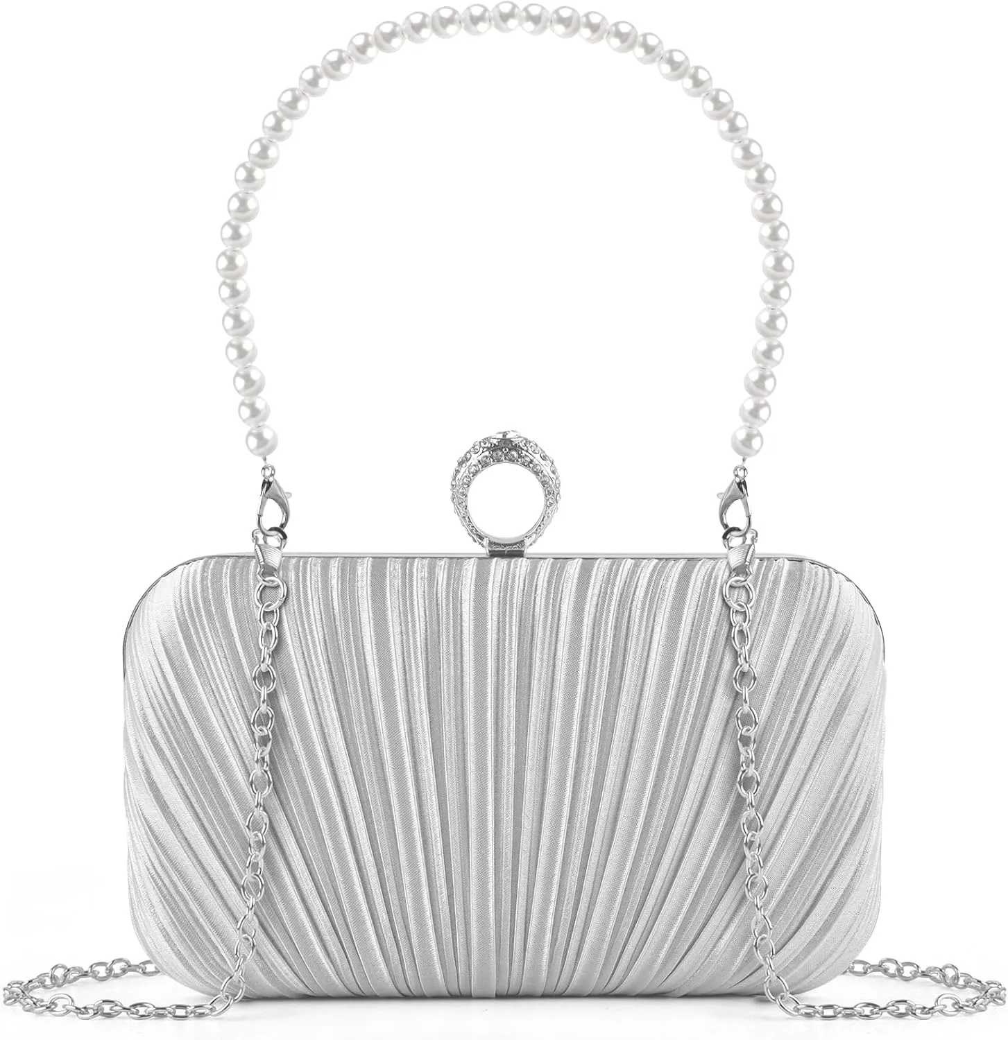 PACETAP Women's Evening Bag Clutch Purse, Handbag Chain Strap Shoulder Bag for Wedding Party Cocktail Prom Dinner