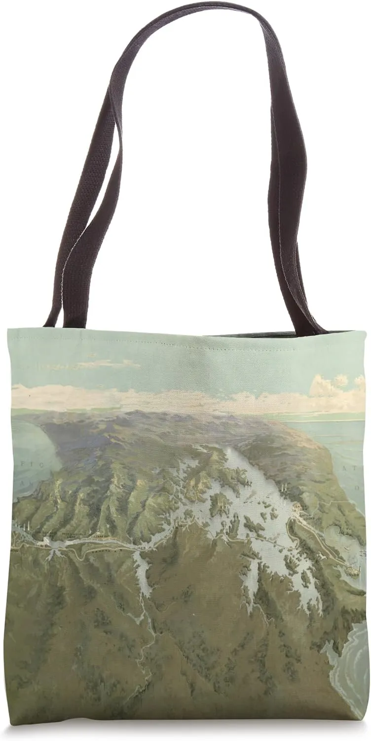 Panama Canal Pictorial Map (1912) Tote Bag