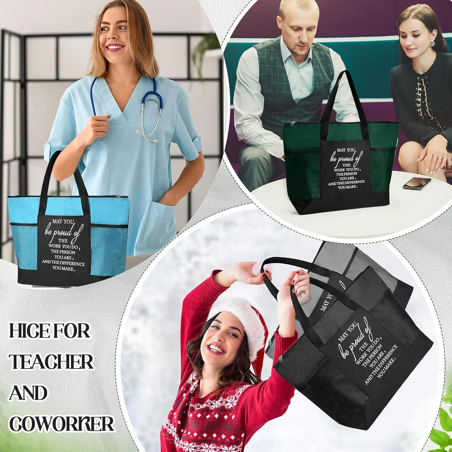 Paterr Nurse Tote Bags Employee Appreciation Gift for Coworker May You Be Proud of the Work Sign Nurse Bag