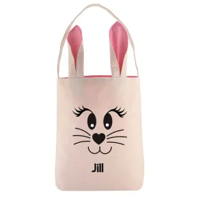 Personalised Easter Tote Bag with Bunny Ears
