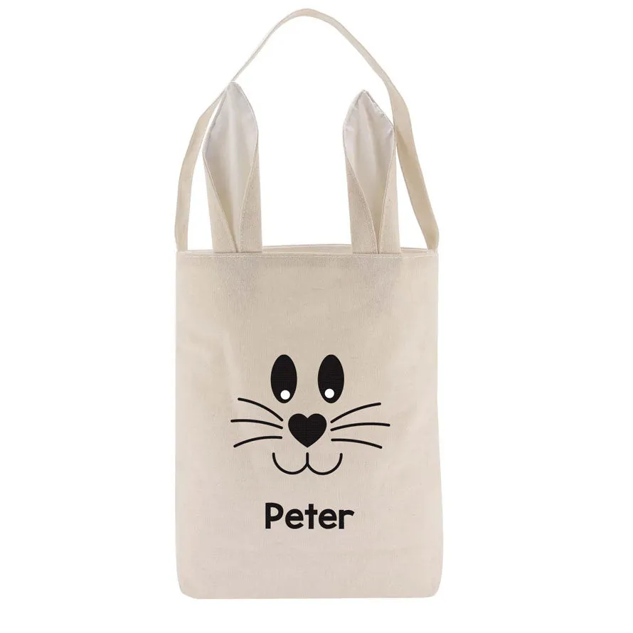 Personalised Easter Tote Bag with Bunny Ears