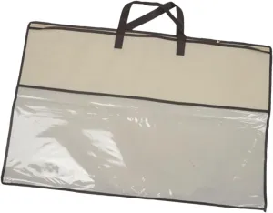 Pillow Storage Bag Tote Bag with Handles Breathable Zippered Handbag Packing Organizer for Clothes Blankets Beddings Pillows