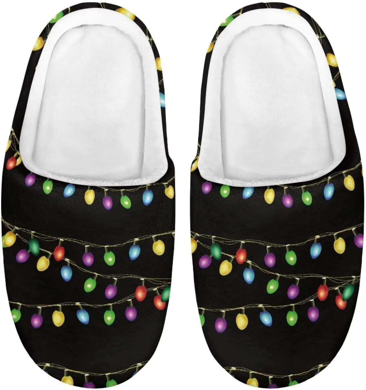 Polero Cute Printed Kids Slippers - Soft Plush Winter Slip On House Slippers