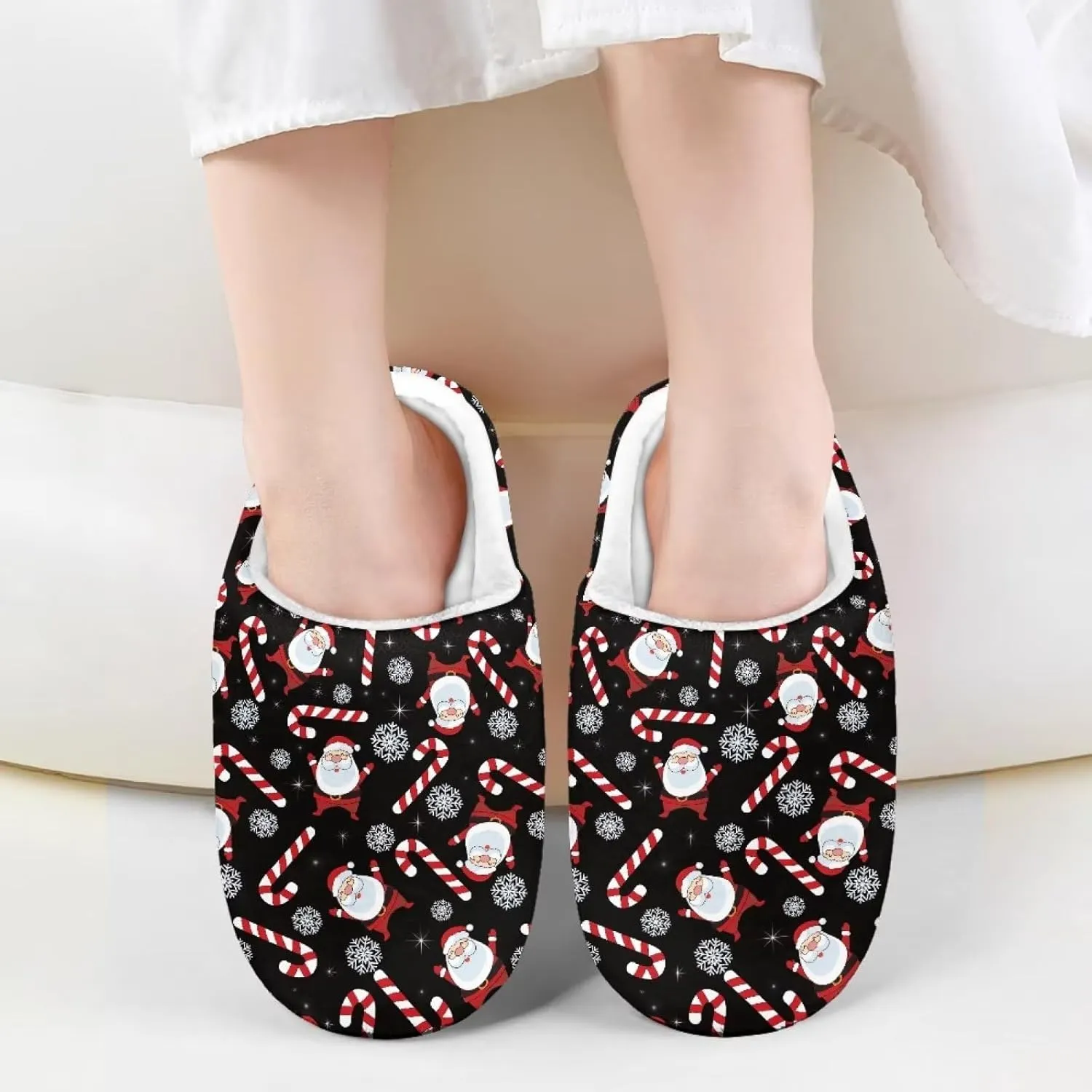 Polero Cute Printed Kids Slippers - Soft Plush Winter Slip On House Slippers