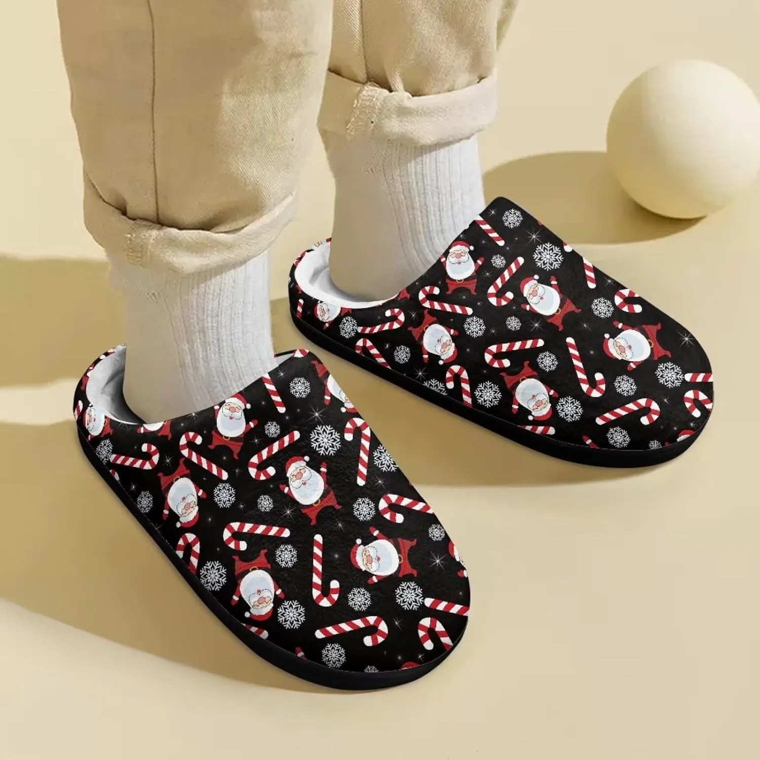 Polero Cute Printed Kids Slippers - Soft Plush Winter Slip On House Slippers