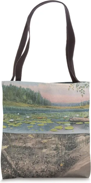 Pond Ecology and Biological Diagram Tote Bag