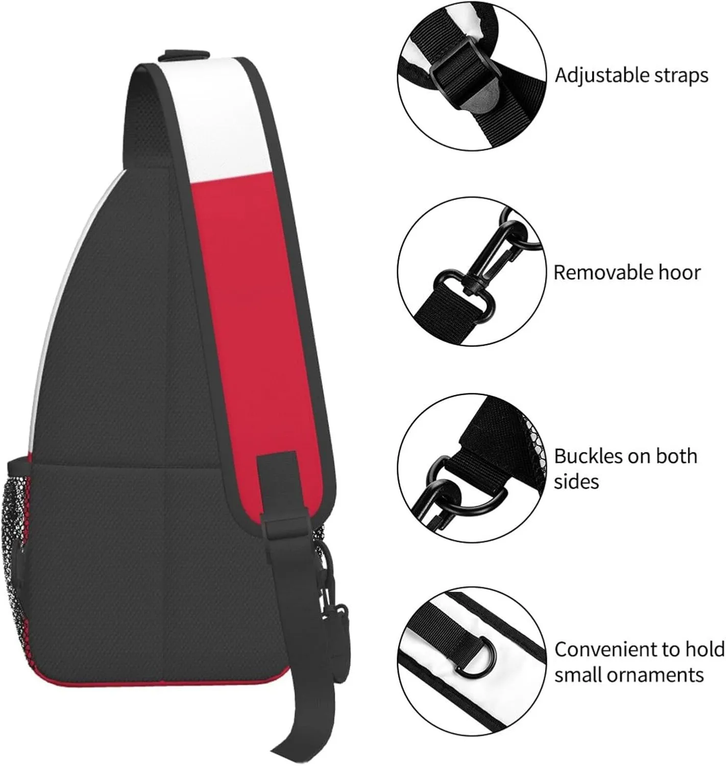 Portuguese flag Men's And Women's Small Crossbody Bags Chest Bags Daily Bags Are Suitable For Outdoor Hiking Trips
