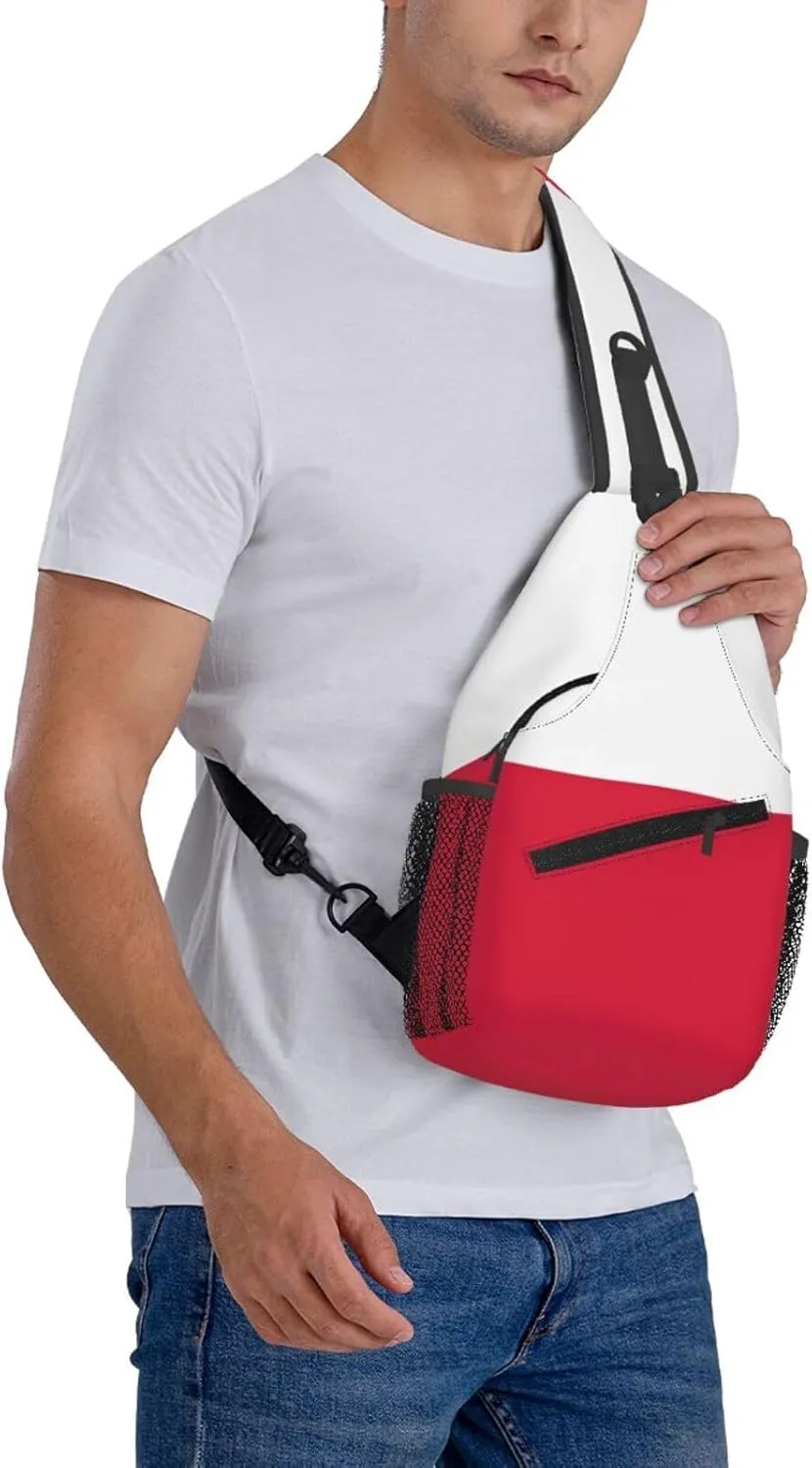 Portuguese flag Men's And Women's Small Crossbody Bags Chest Bags Daily Bags Are Suitable For Outdoor Hiking Trips