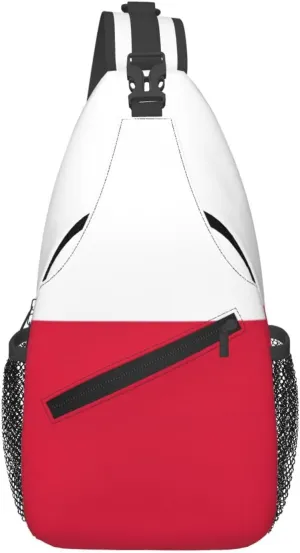 Portuguese flag Men's And Women's Small Crossbody Bags Chest Bags Daily Bags Are Suitable For Outdoor Hiking Trips