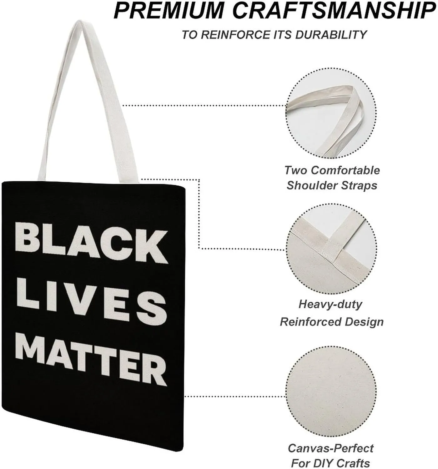 Printed Canvas Tote Bag for Women Men Extra Large Reusable Grocery Shopping Bags