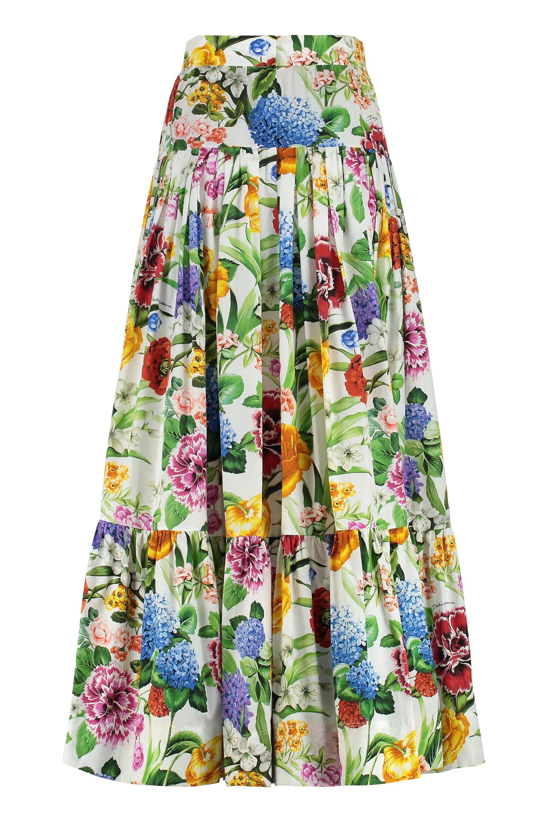 Printed cotton skirt
