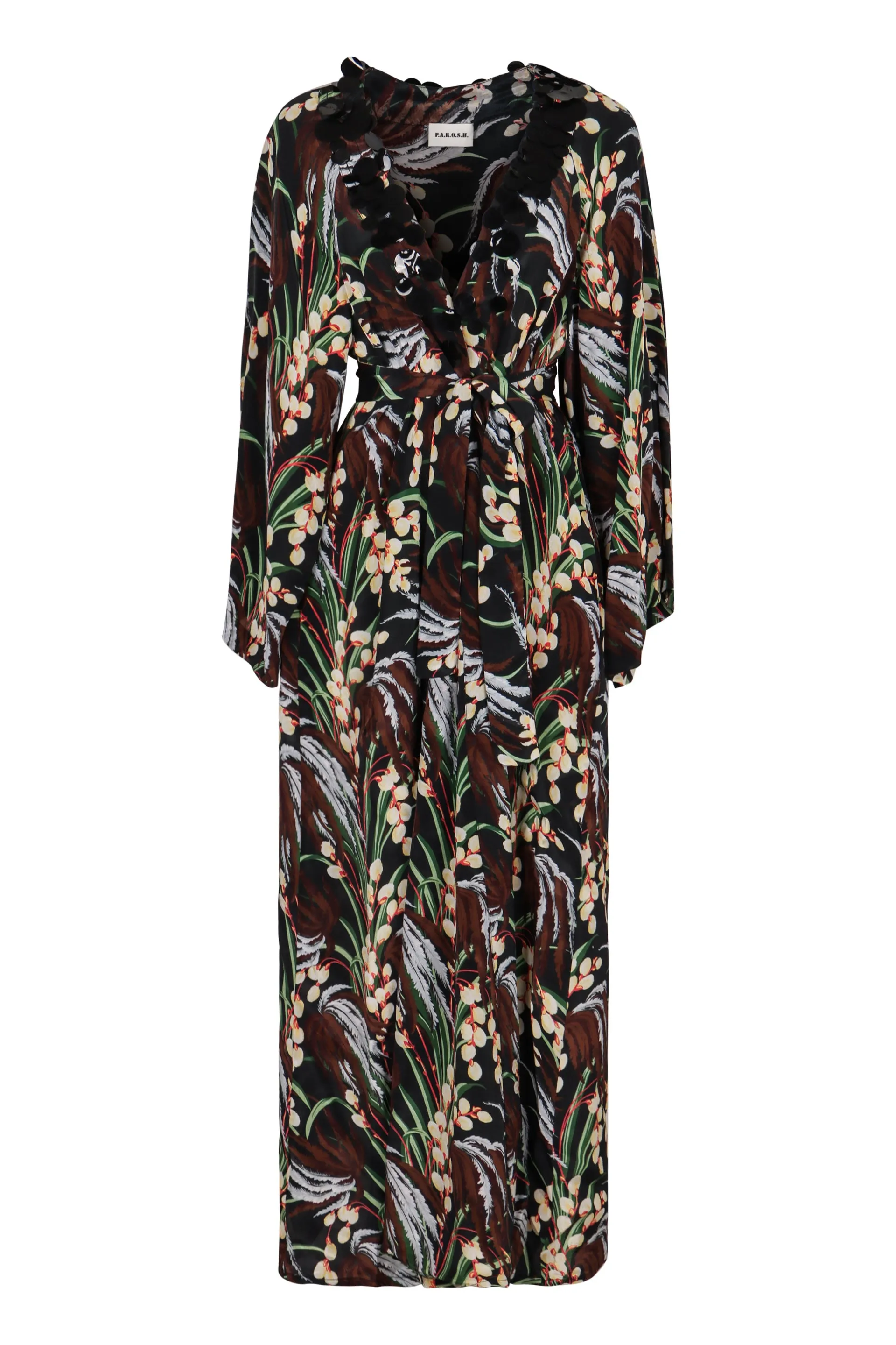 Printed crepe dress