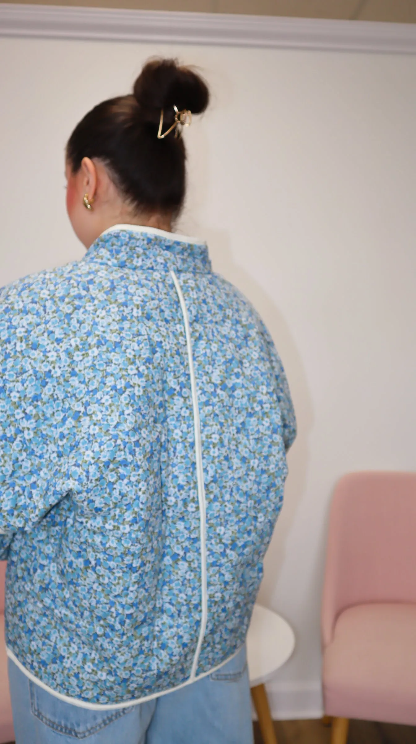 printed quilted jacket