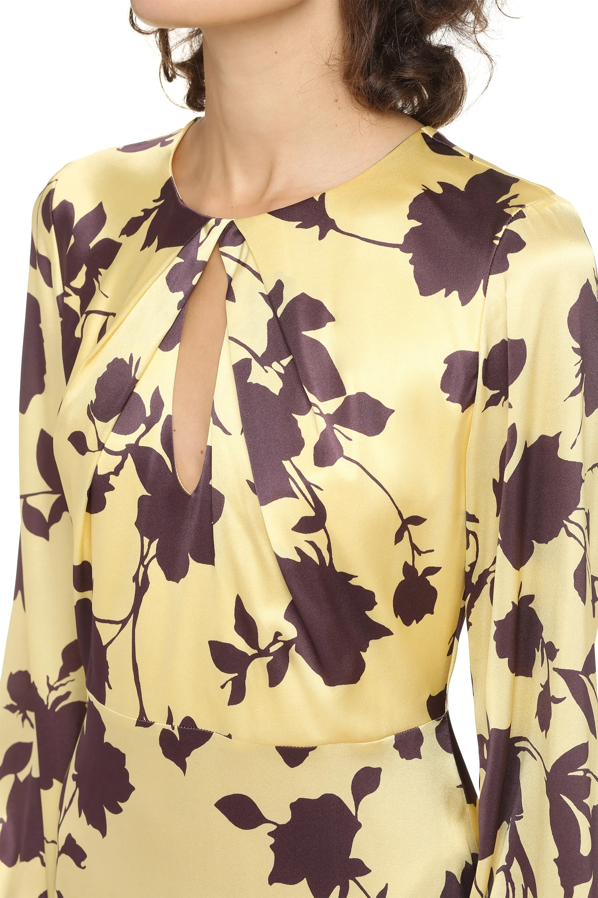Printed silk dress