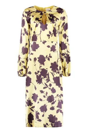 Printed silk dress