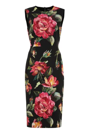 Printed silk dress