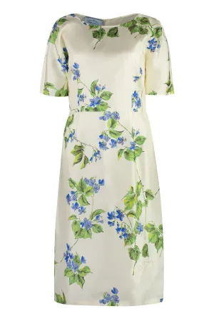 PRINTED SILK DRESS