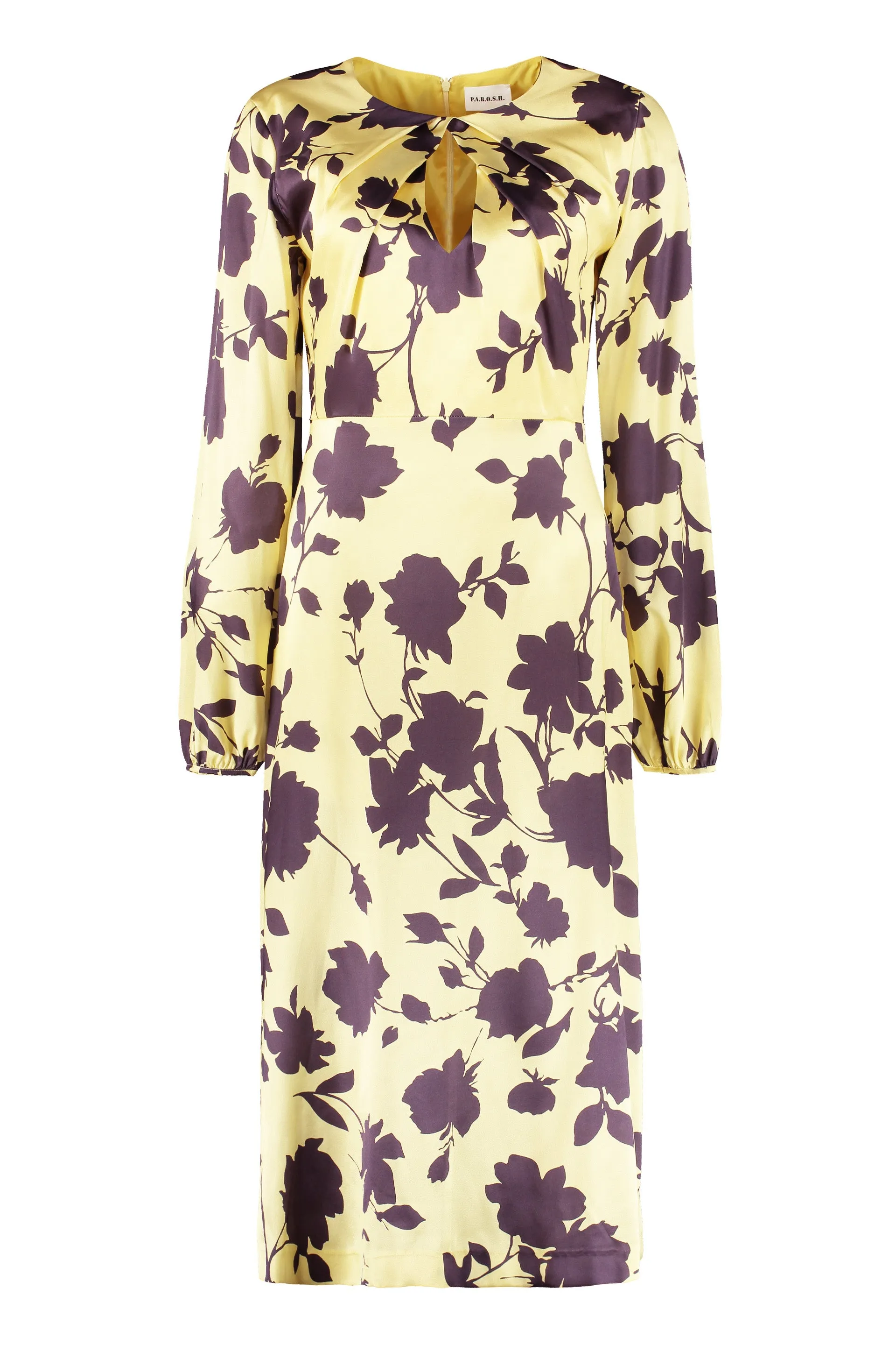 Printed silk dress