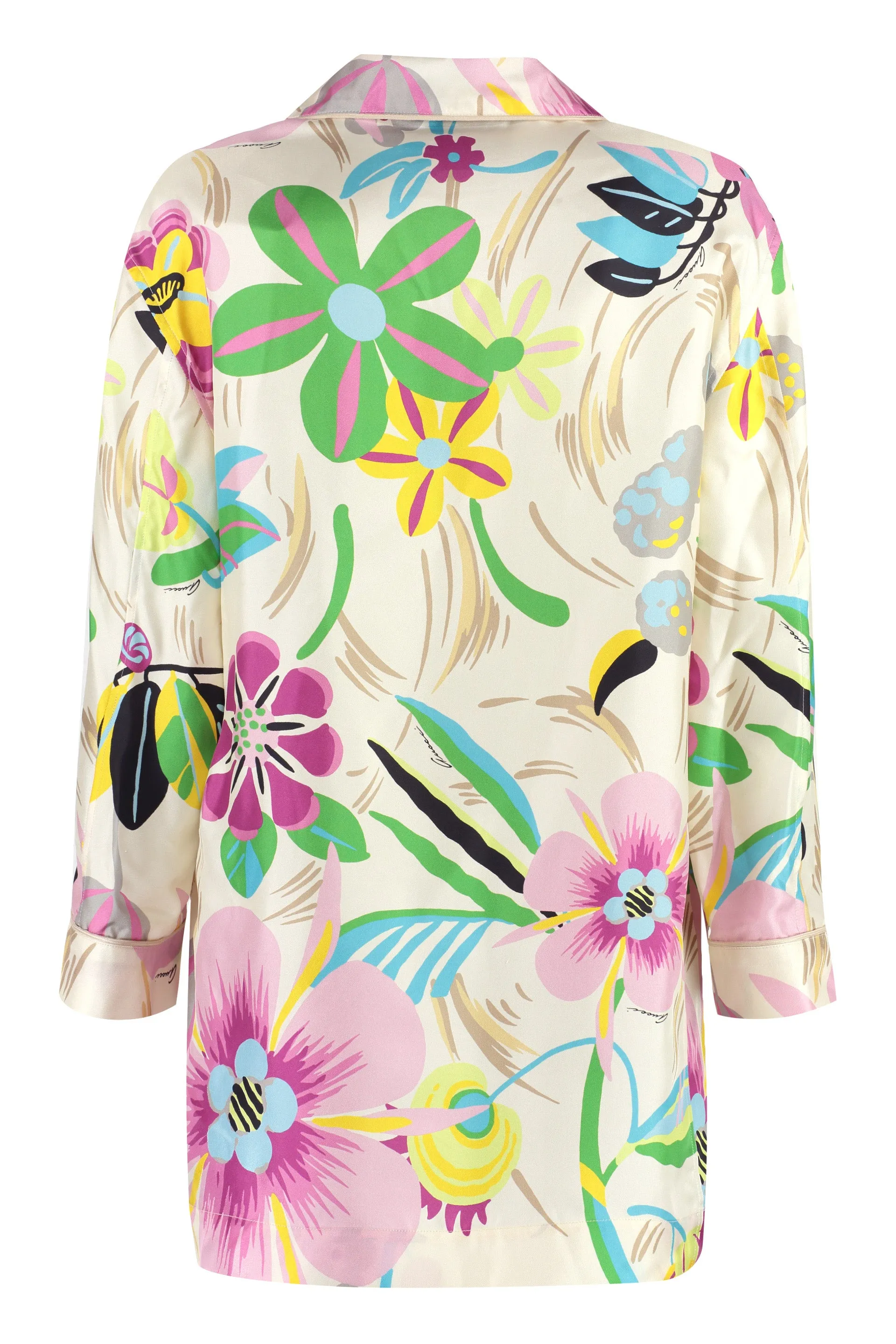 Printed silk shirt