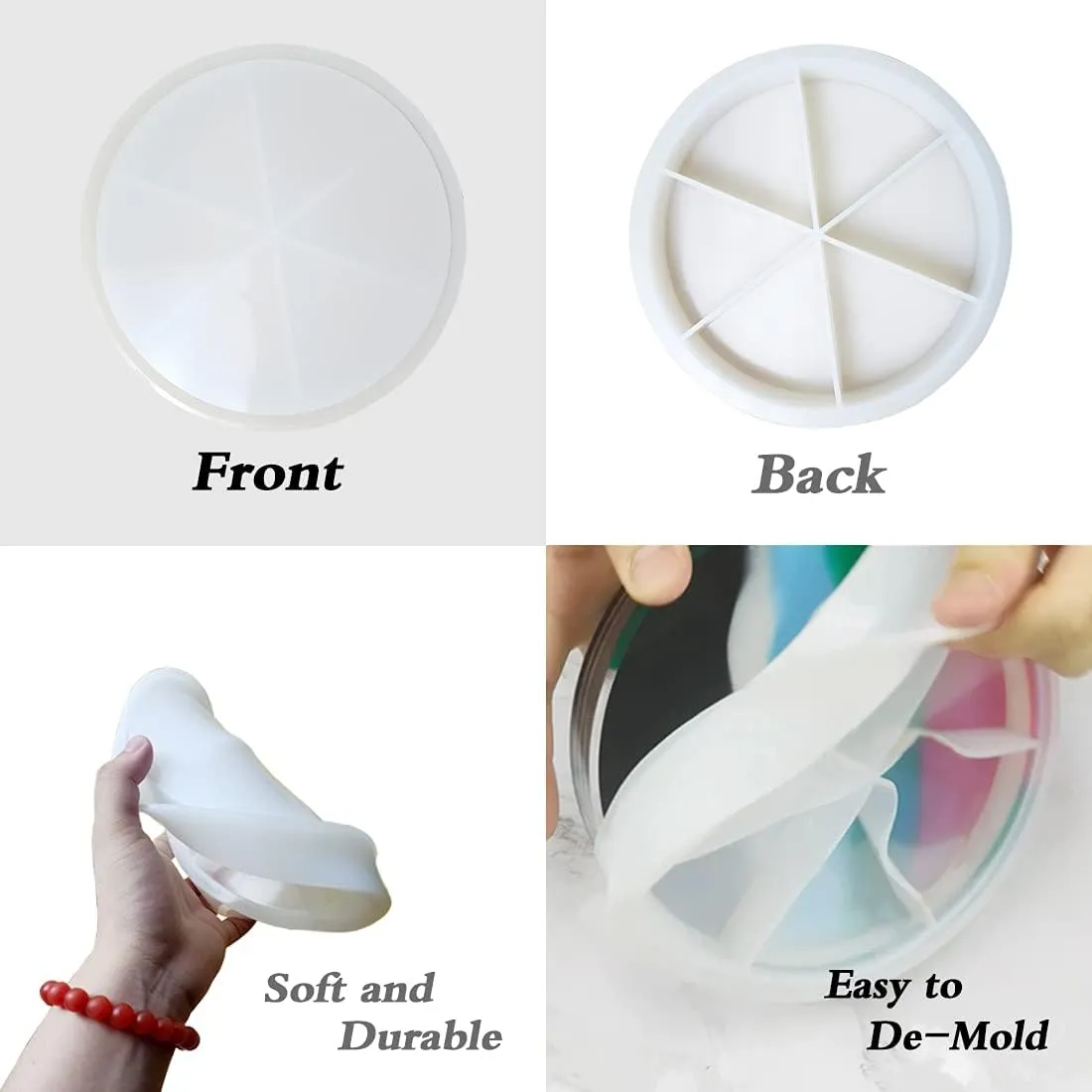 Purse Molds for Resin Casting, Round Shaker Clutch Bag Silicone Mould, DIY Personalized Handbag, Resin Clutch Mold with Tools（1pc）