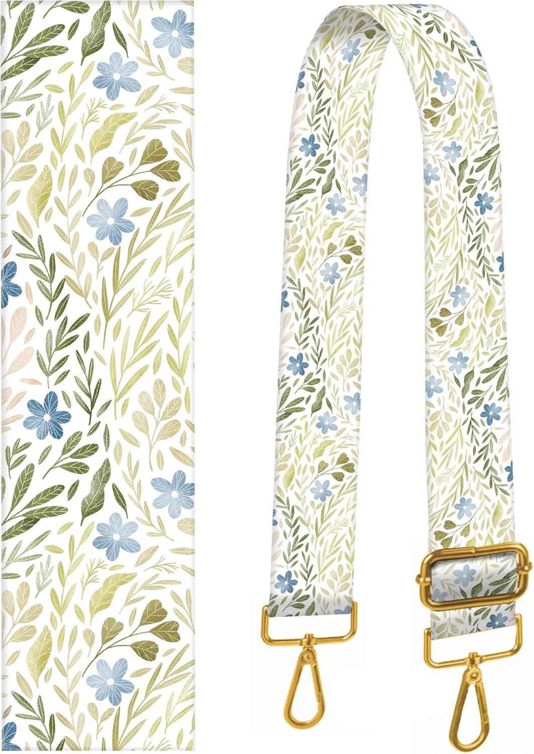 Purse Strap Replacement Crossbody 2" Wide Shoulder Strap, Cute Handbag Strap Bag Strap Replacement Belts Adjustable Cute Boho Flowers