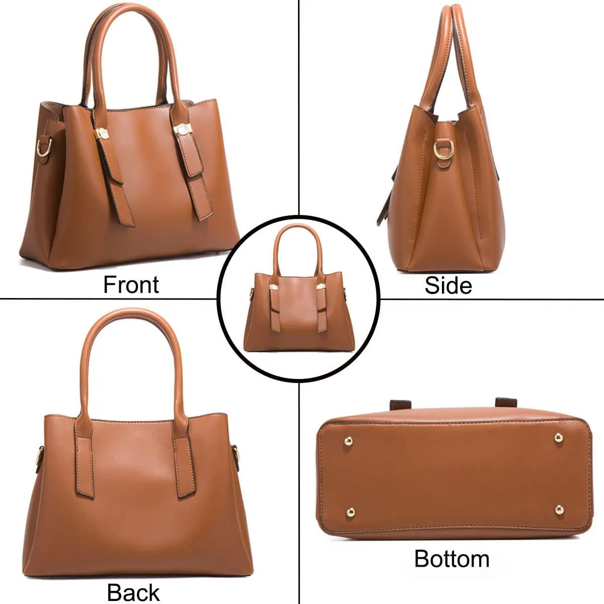 Purses for Women Fashion Handbags Tote Bag Shoulder Bags Top Handle Bags Satchel 3Pcs Set
