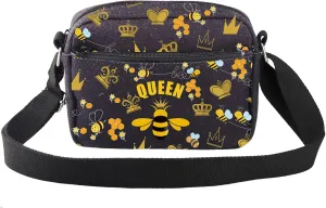 Queen Be e Gifts Be e Crossbody Bag Bumble Be e Gifts for Women Be e Lovers Gifts Honey Be e Themed Small Crossbody Purse