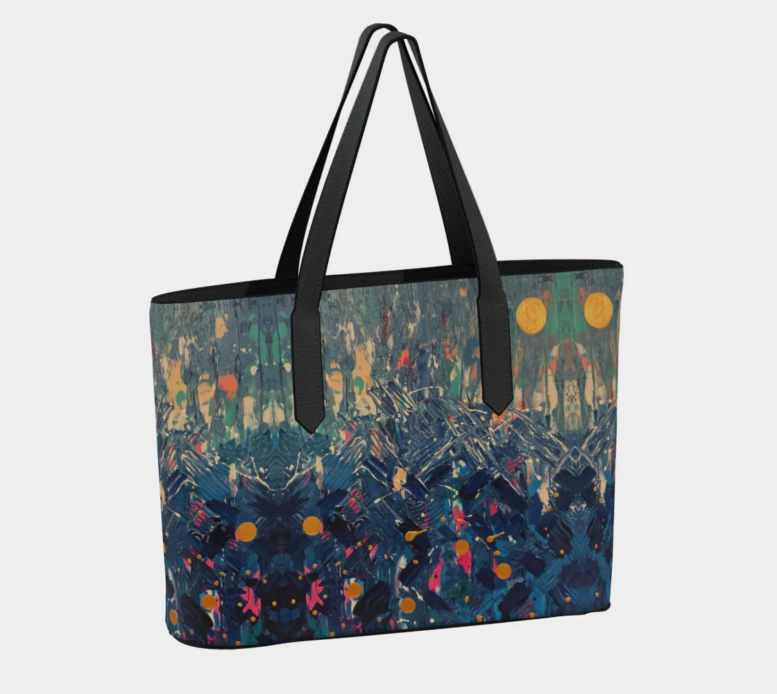 "Blue Mountain" Vegan Leather Tote