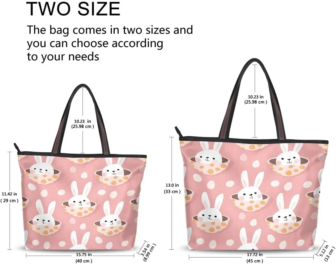 Rabbit in Hole Shoulder Bags Large Handle Ladies Handbag
