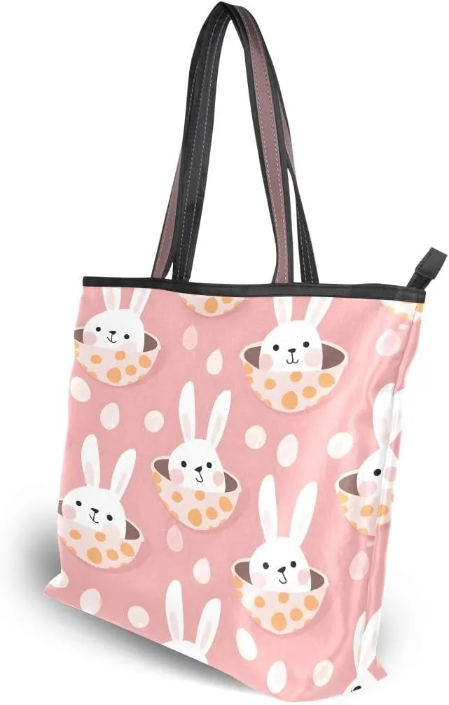 Rabbit in Hole Shoulder Bags Large Handle Ladies Handbag