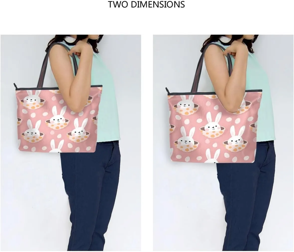 Rabbit in Hole Shoulder Bags Large Handle Ladies Handbag