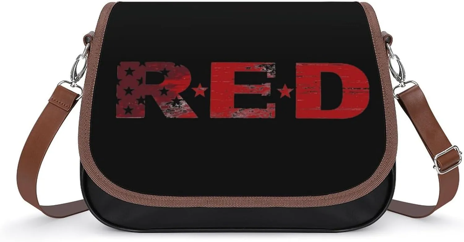 RED Remember Everyone Deployed Crossbody Bags for Women Fashion Purse Shoulder Bag Handbags with Adjustable Strap