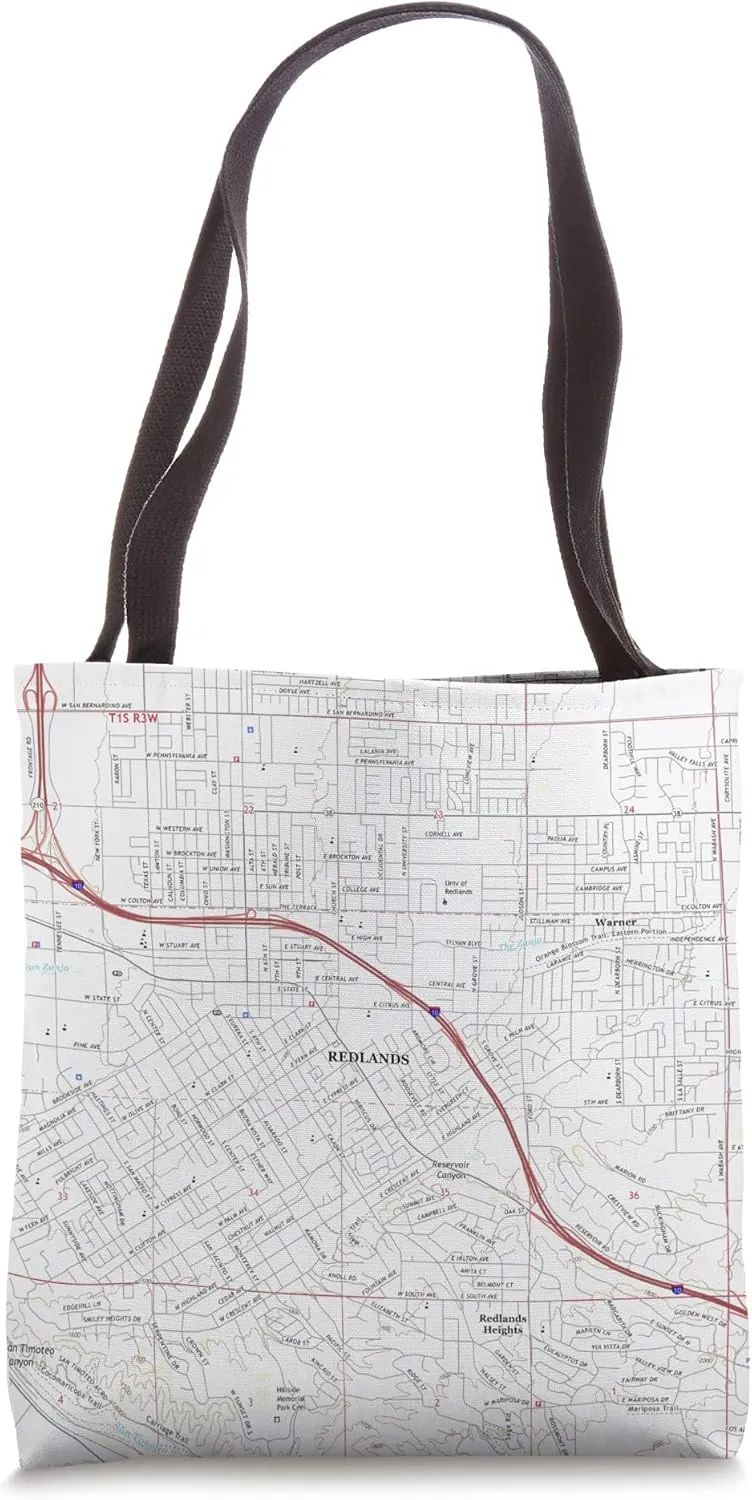 Redlands CA Map (2018) Tote Bag