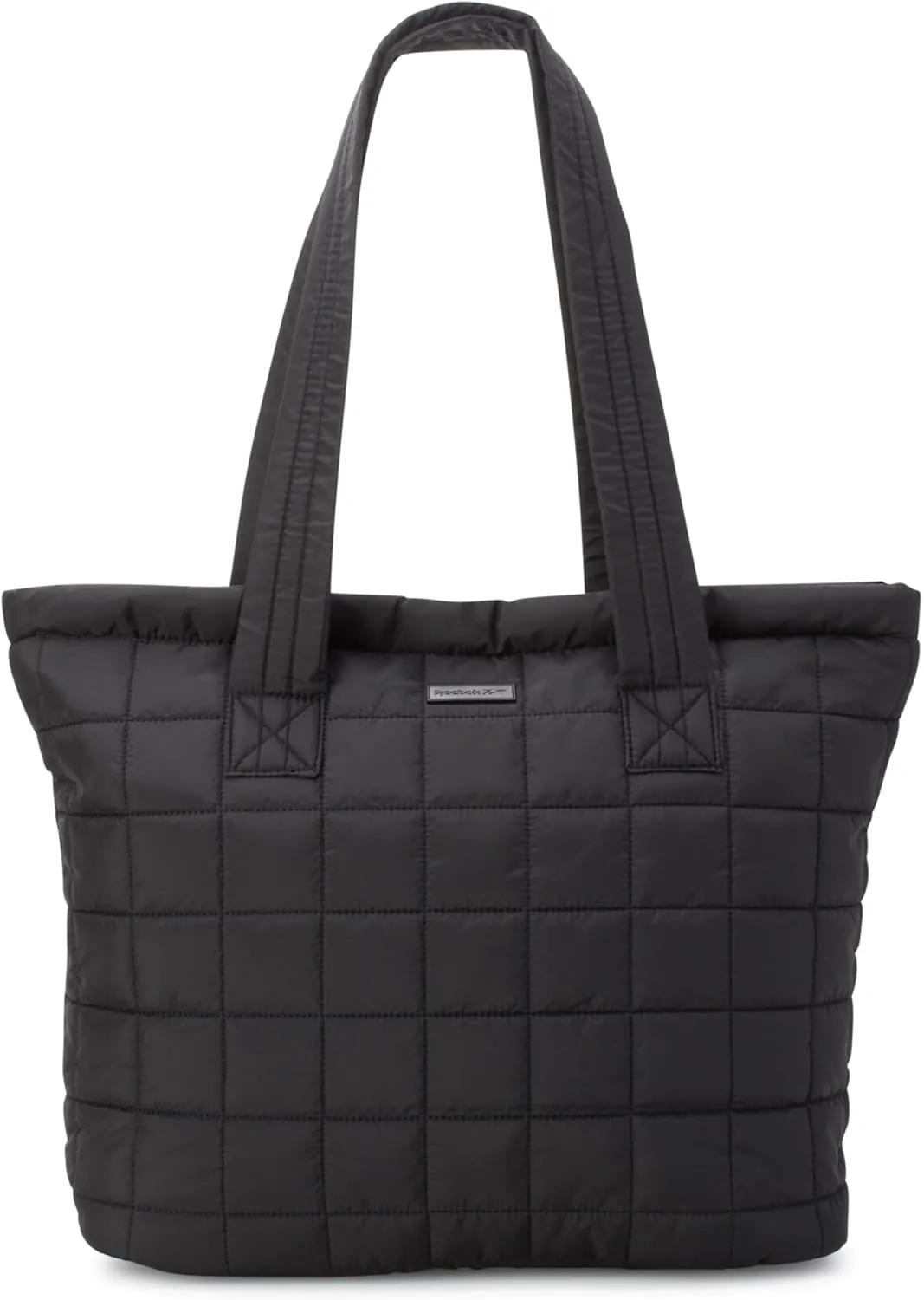 Reebok Women's Puffer Tote Bag - Lightweight Quilted Carry-All Tote Bag for Women - Casual Womens Puffy Shoulder Bags