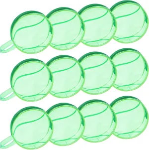 Reginary 12 Pcs Tennis Cosmetic Bag Gifts Accessories for Makeup Bags Tennis Clear PVC Cheer Case Toiletry Zipper Pouch Waterproof Travel Toiletry Handbag Purses Organizer for Tennis Team Gift