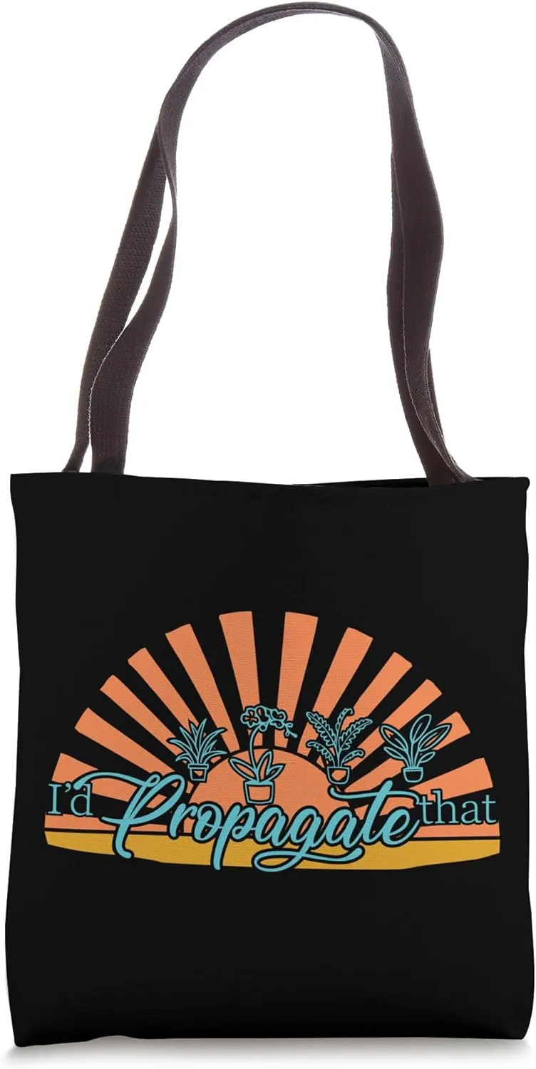 Retro I'd Propagate That, Botanical Plant Gardening Gardener Tote Bag