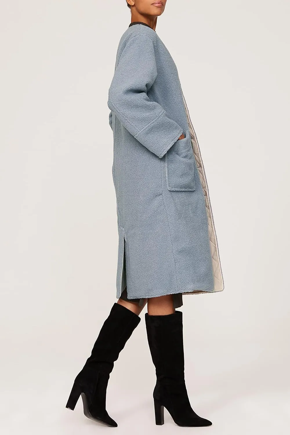 RTR Design Collective Oversized Shearling Coat